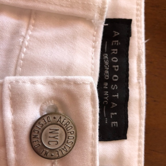 NWT Aeropostale white size2R HWcropped leggings - Picture 3 of 6
